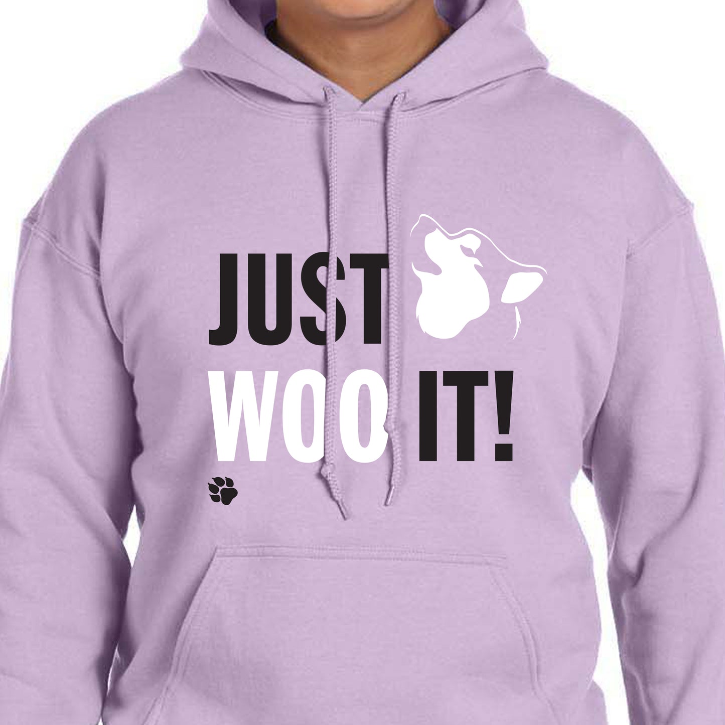 JUST WOO IT! - Siberian Husky - Alaskan Malamute - Sled Dog Pull Over Hoodie - Men, Ladies, Unisex