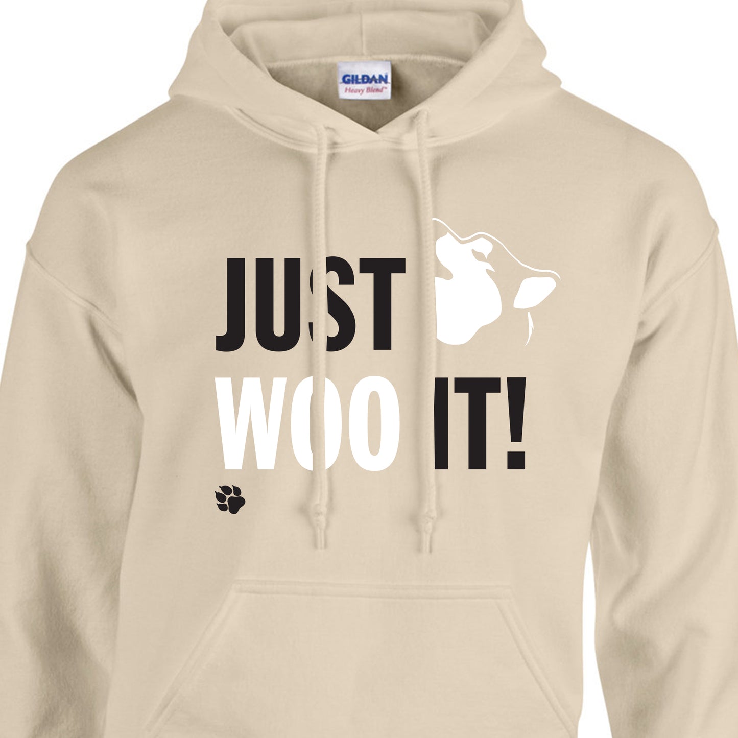 JUST WOO IT! - Siberian Husky - Alaskan Malamute - Sled Dog Pull Over Hoodie - Men, Ladies, Unisex