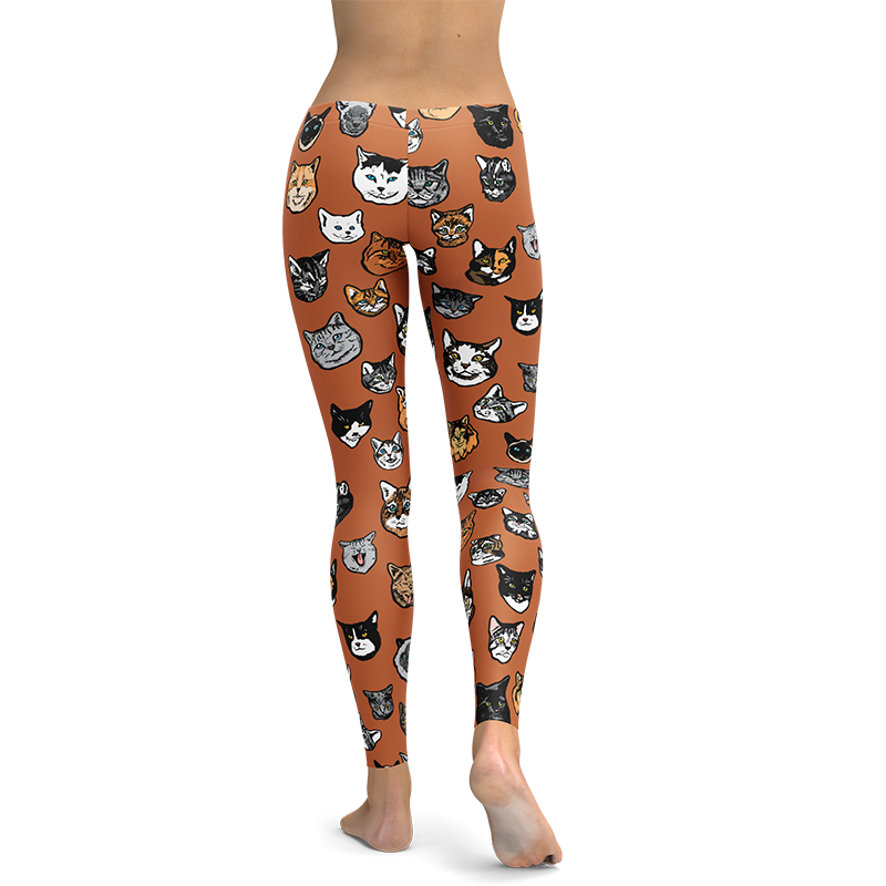 Christmas Cat All-Over Print Women's Leggings – UPKIWI