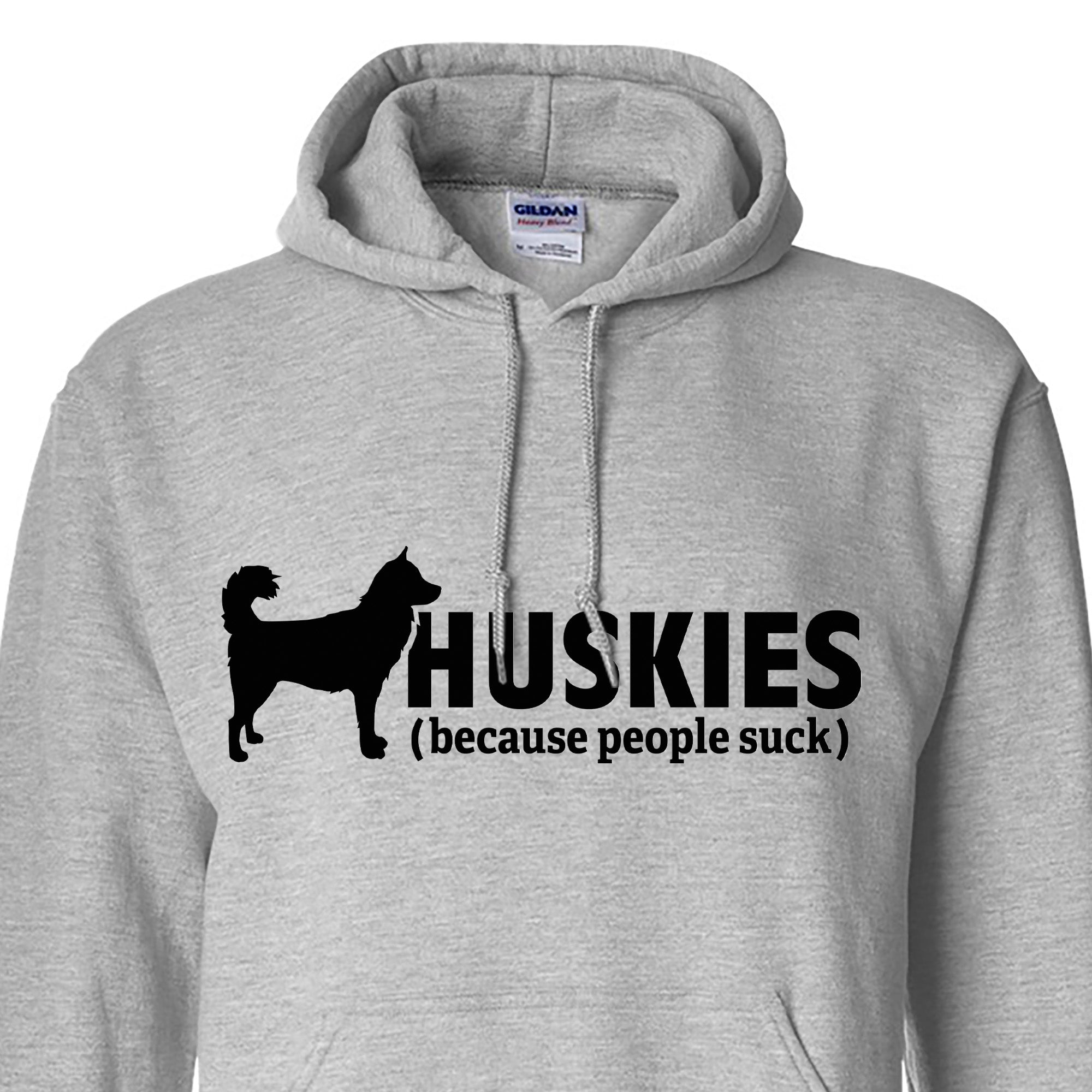 Huskies because people suck Siberian Husky Sled Dog Hoodie Rockin Da Dogs