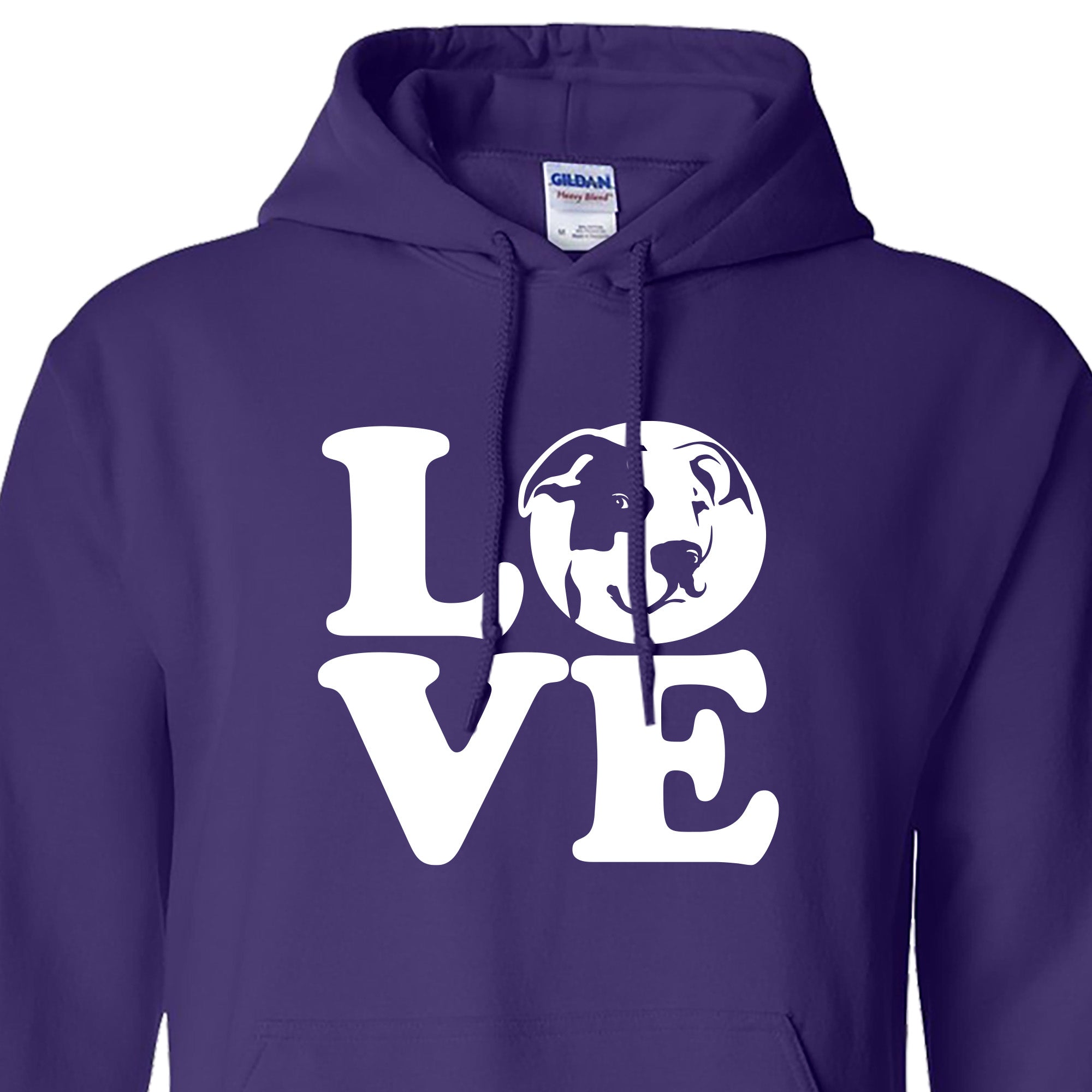 LOVE Pitbull Pitbull Terrier Hoodie Rockin Da Dogs