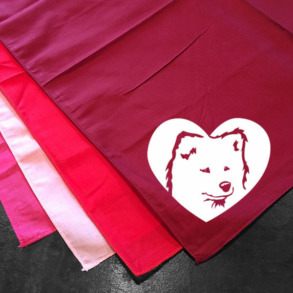 Samoyed Heart Bandana - Dog Art
