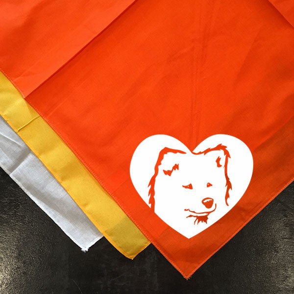 Samoyed Heart Bandana - Dog Art